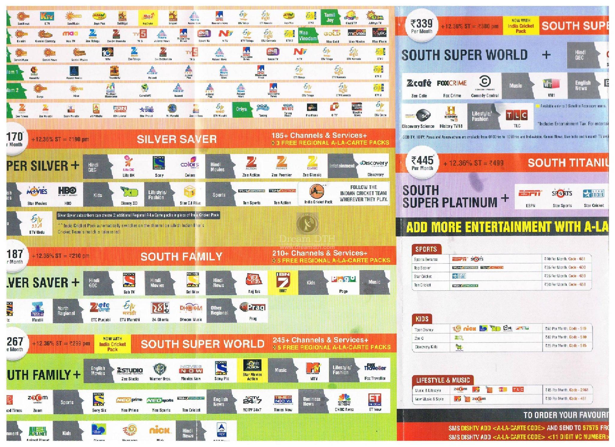 Scanned Brochure pics Dish TV Updated packages ...