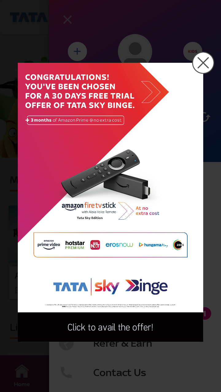 Good News Tata Sky Giving 30 Days Free Binge Service With 3 Months Of Free Amazon Prime Subscription Dreamdth Television Discussion Forums