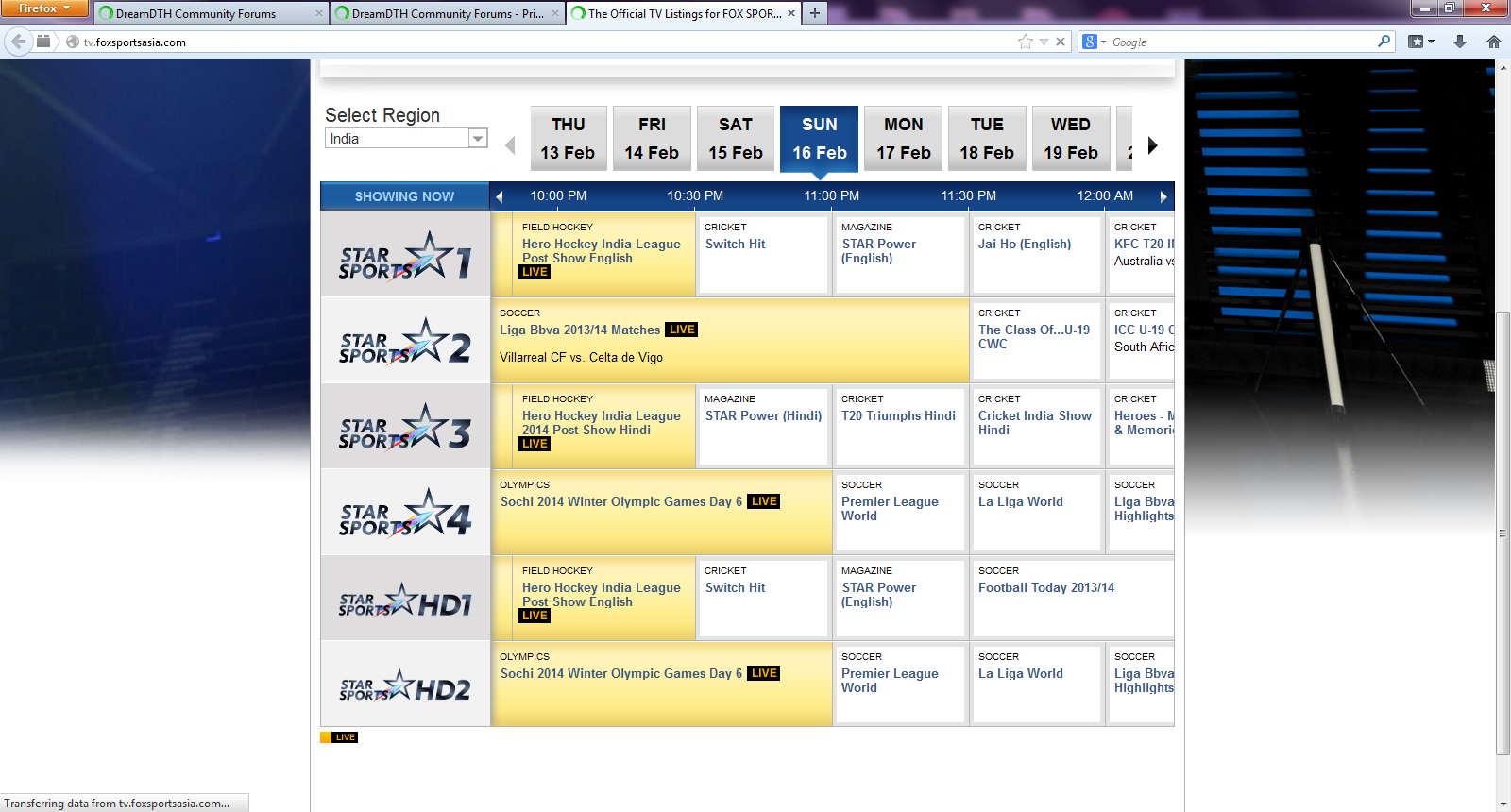 Serie A and La Liga now on Star Sports 2 as well DreamDTH Forums