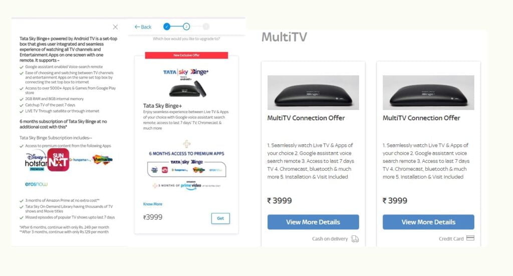 Tata Sky users can now upgrade to or get Binge+ as a Multi TV connection at Rs 3999