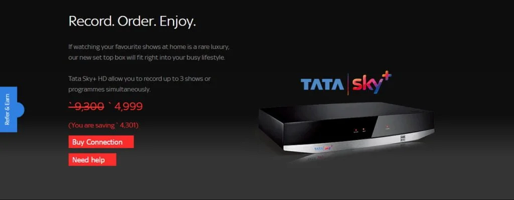 Tata Sky launches 'HD PVR Big Sale' with massive 46% discount on new 'Tata Sky+ HD' connection