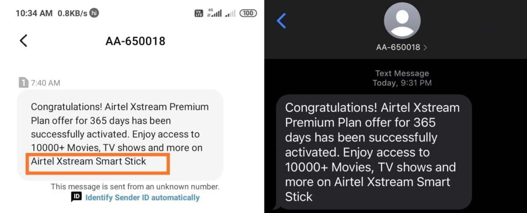 Airtel offers 1 year Airtel Xstream Premium Plan offer to existing DTH customers