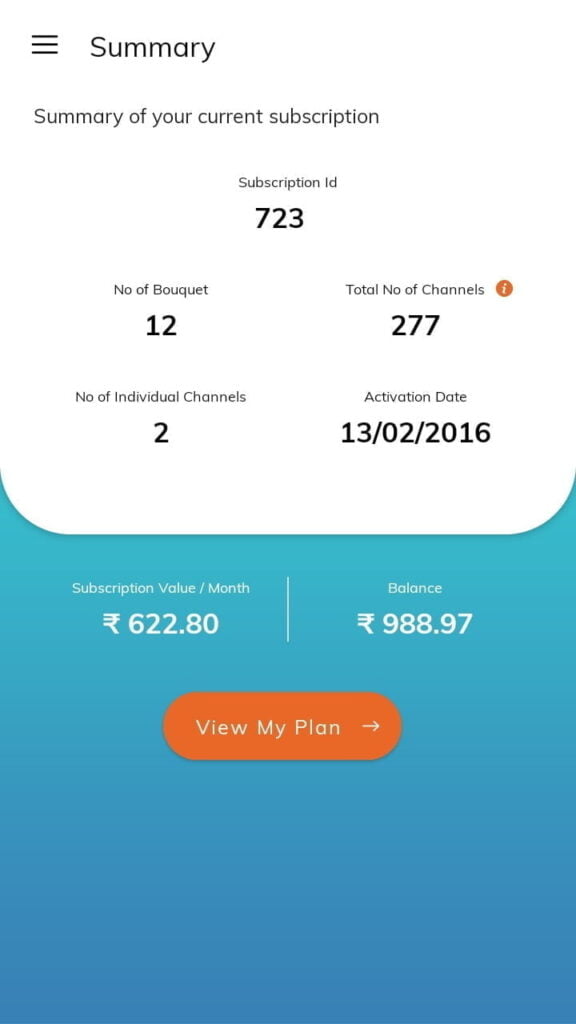 TRAI Channel Selector app 2