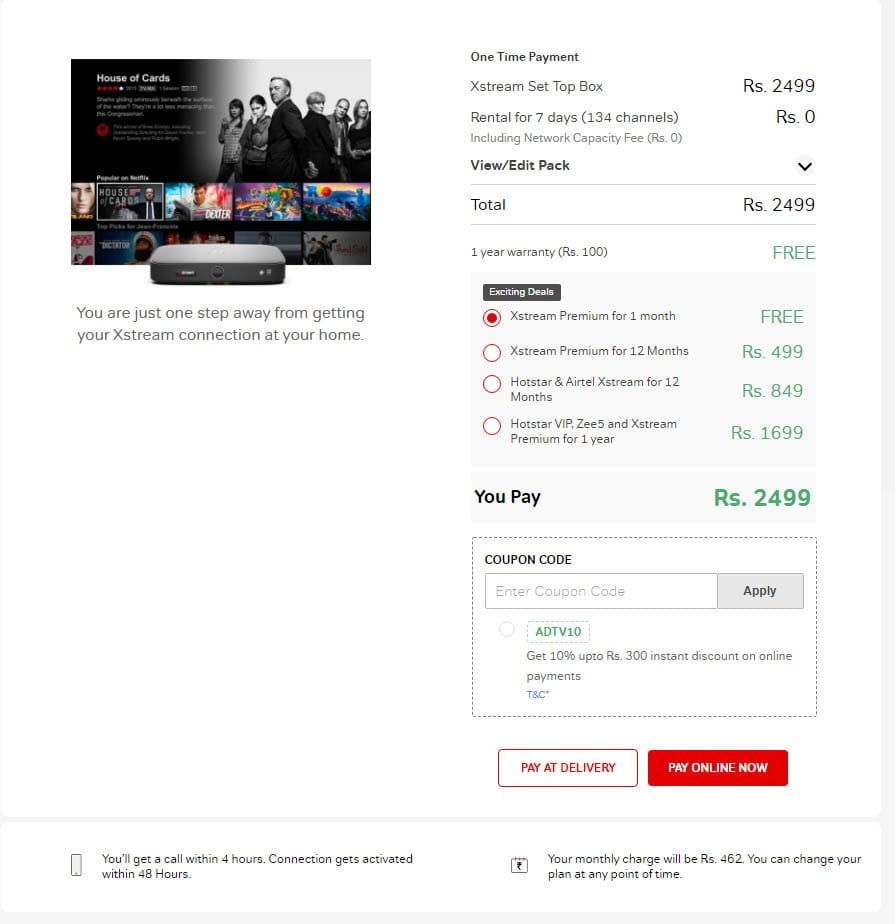 Airtel Digital TV now offering Disney+ Hotstar VIP and Airtel Xstream Premium subscription for 12 months at Rs 849