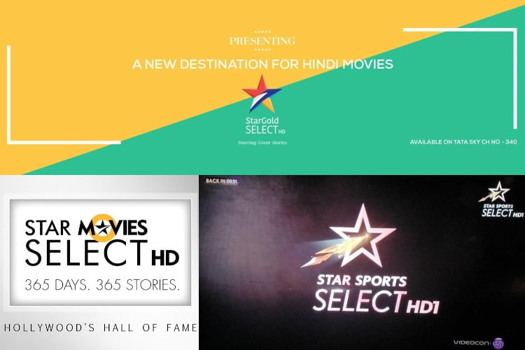 Star Gold Movies Sports Select Channels