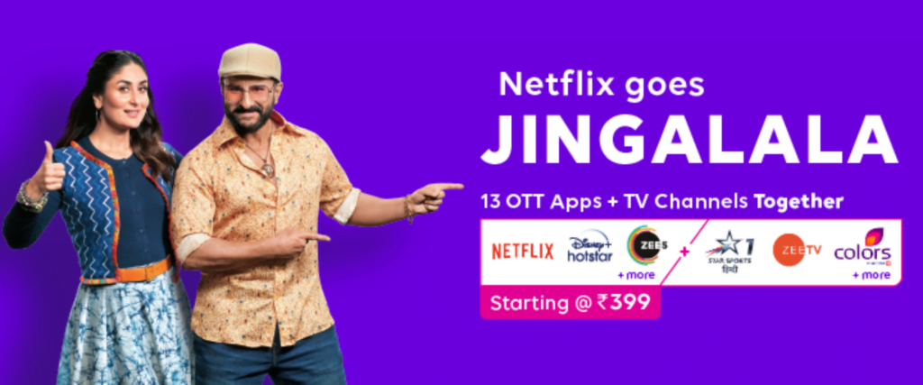 Netflix Tata Play Banner