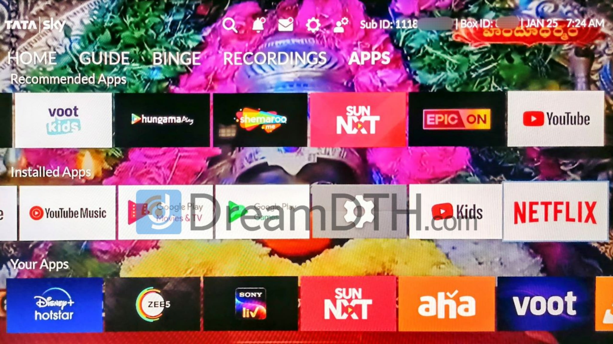 Tata sky app hot sale android tv