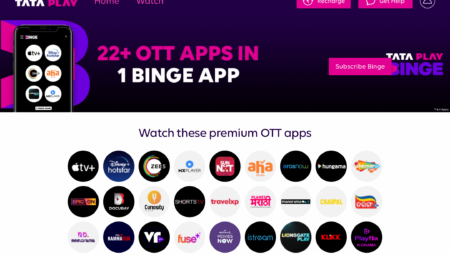 Tata Play Binge 27 apps