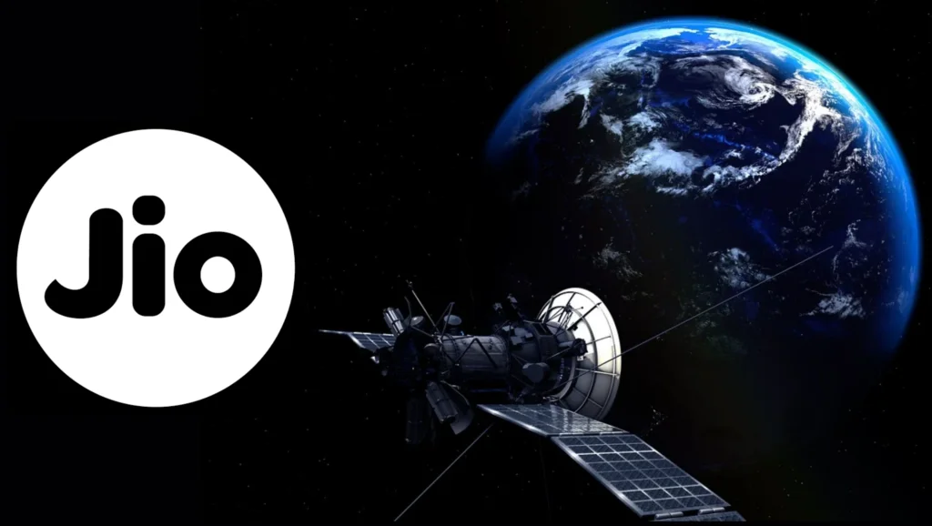 Jio logo and Satellite